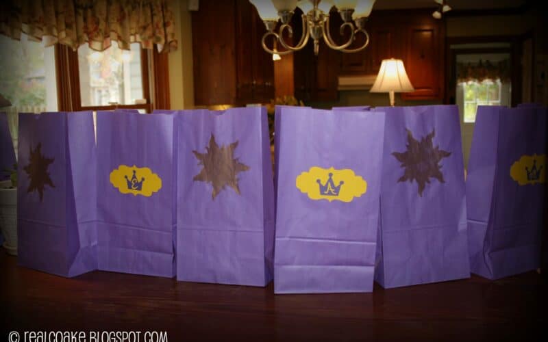 Rapunzel Tangled Party Favor Bags