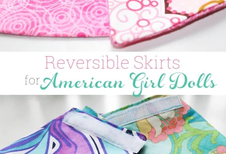 Sewing American Girl Reversible Wrap Skirts