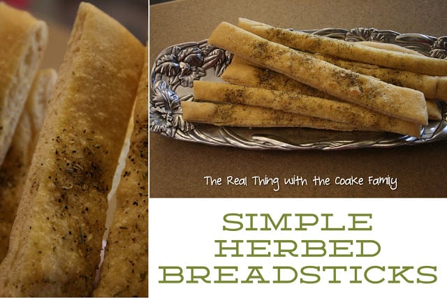 Simple Herbed Breadsticks