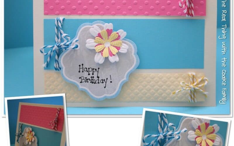 Color Block and Baker’s Twine Birthday Card