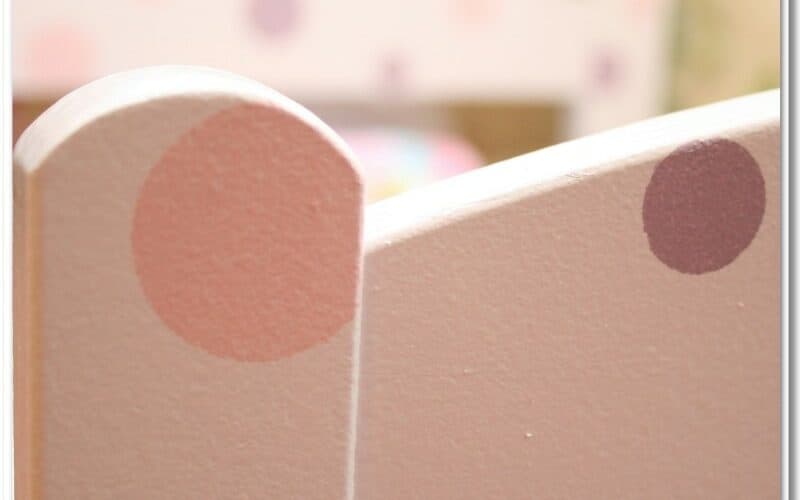 Polka Dot American Girl Doll Bed