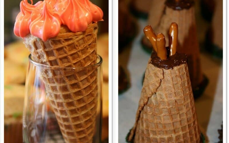 Sugar Cone Cupcake Baking the Easy Way {Tutorial}