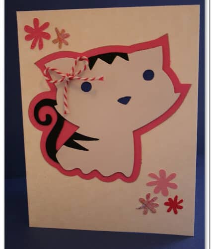 Meow…Cute Happy Birthday Card