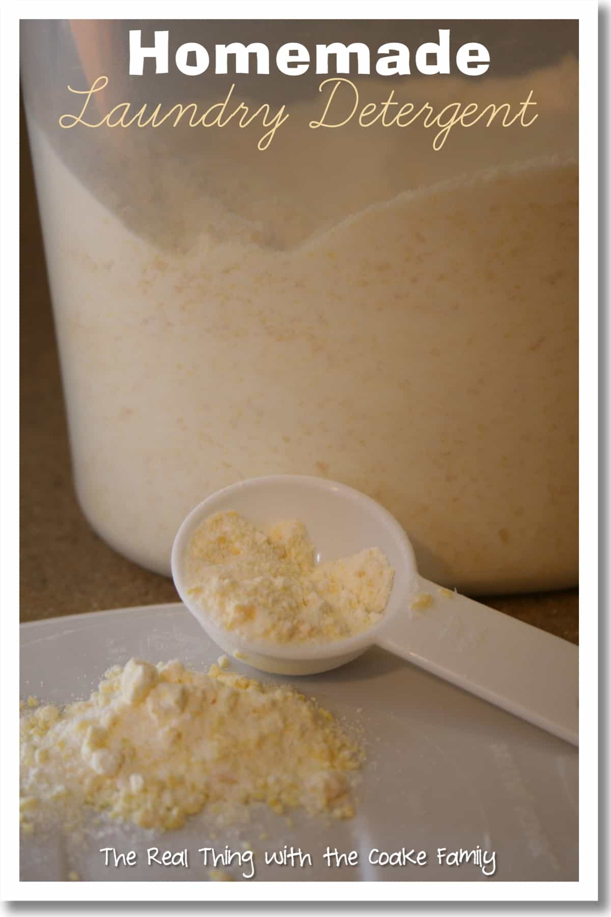 Large Batch Homemade Laundry Detergent