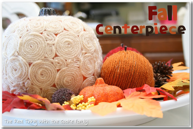 Thanksgiving/Fall Centerpiece ~ Updated