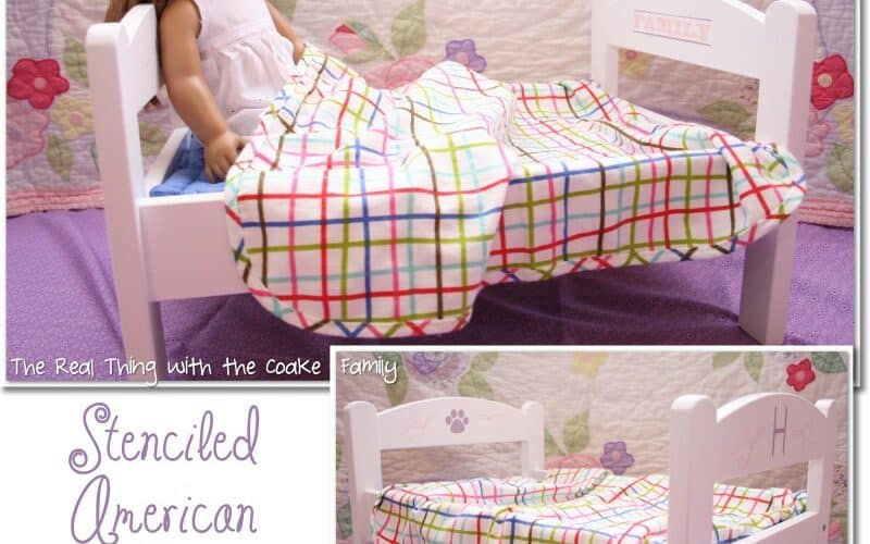 An Elegant American Girl Doll Bed