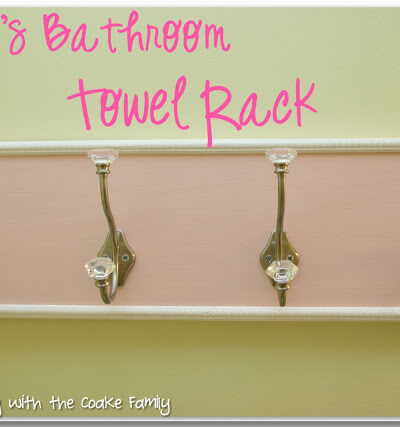 This DIY bathroom towel rack is so inexpensive and easy to make. It will look great in my bathroom or entry hallway and help keep us organized along with maximizing our hanging space. 