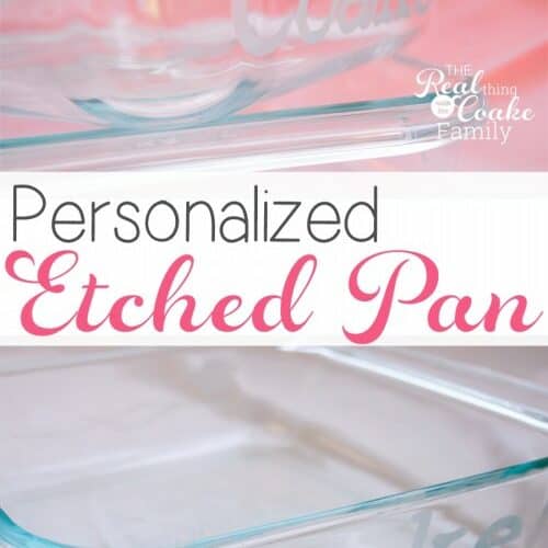 Homemade Christmas Gifts ~ Etched Glass Pans