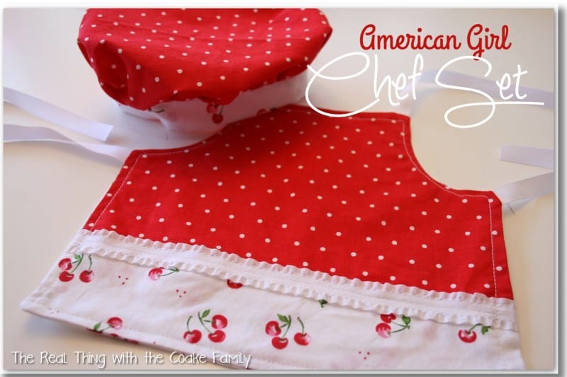 American Girl Doll Chef Set - a giveaway from #realcoake #AmericanGirlDoll #AGDoll #Sewing
