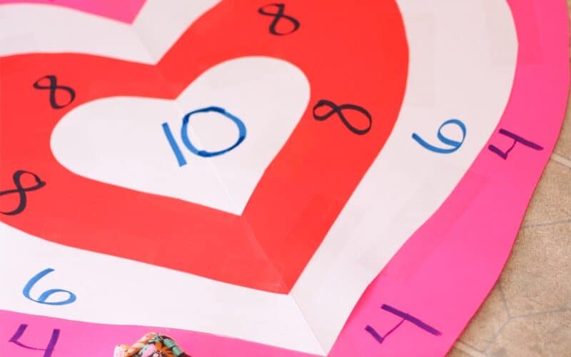 Activities for the Family ~ Valentine’s Bean Bag Toss