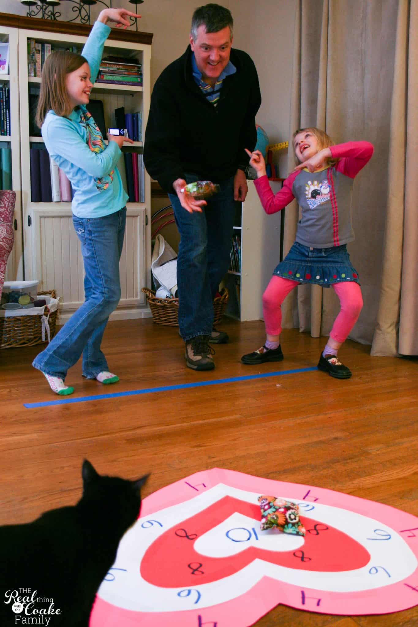 Activities for the Family Valentine's Bean Bag Toss Real Creative