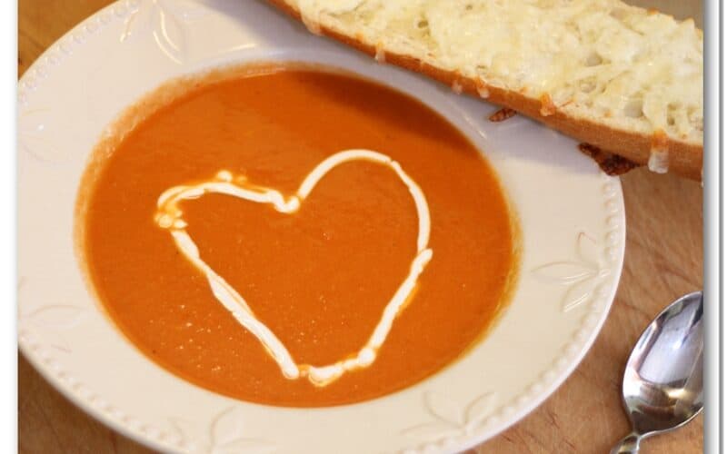 Valentine Dinner {Tomato Soup Recipe}