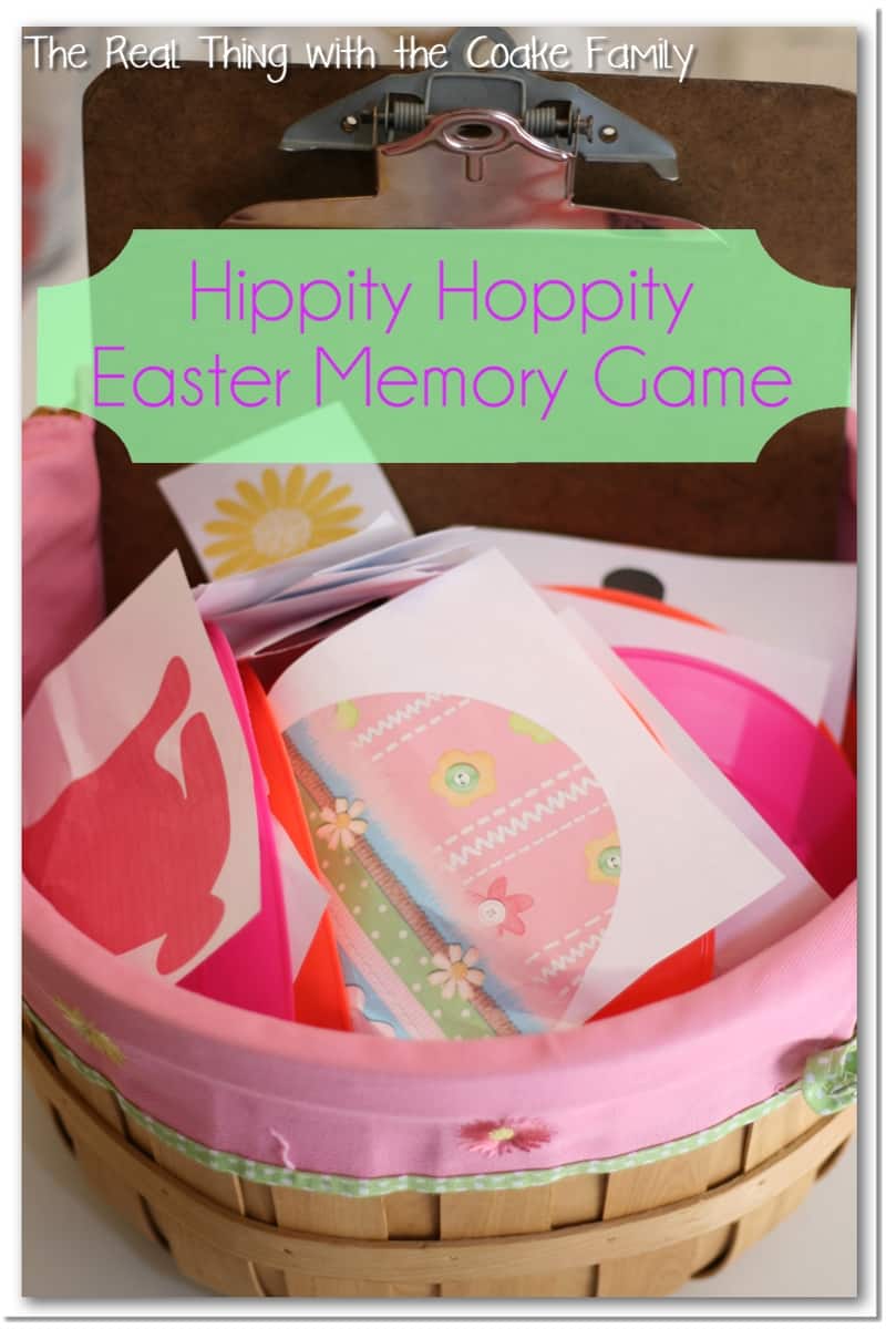 Activities for the Family ~ a fun, active Easter game of memory for the whole family. #Easter #Family #GameNight #RealCoake