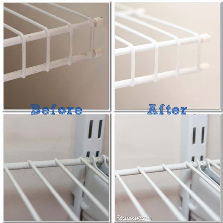 DIY Cleaning Wire Shelves