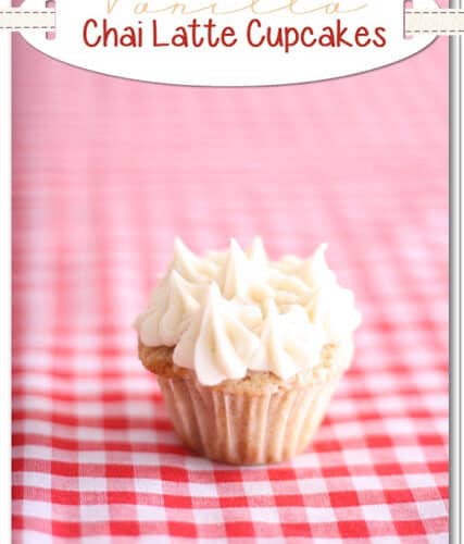 Cupcake Recipe {Vanilla Chai Latte Mini Cupcakes}