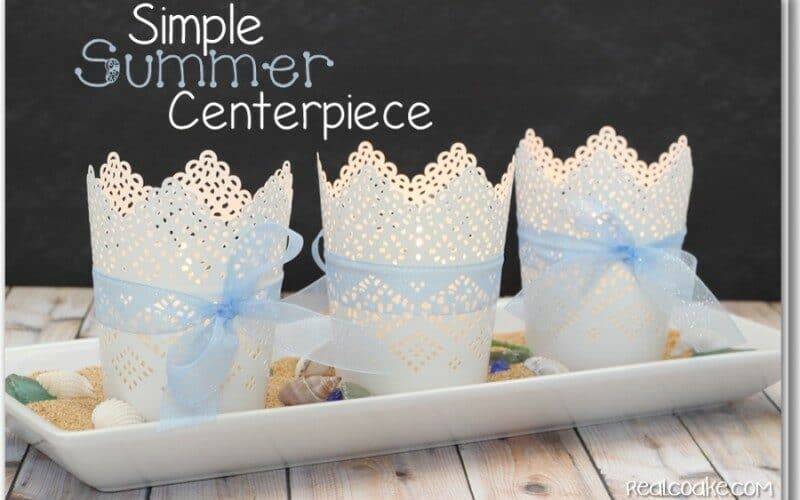 Sand & Shells ~ A Simple Centerpiece for Summer