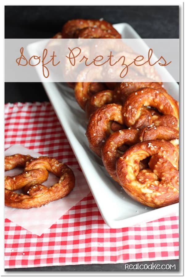 Yummy Soft Pretzel Recipe! Delicious and easy to make snack or treat. #Recipe #Pretzels #Snack #RealCoake