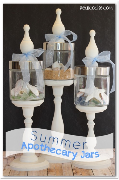 DIY Apothecary Jars Tutorial - Decor by the Seashore