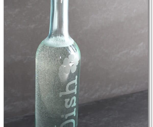 Pretty Dish Soap Dispenser Wine Bottle Craft