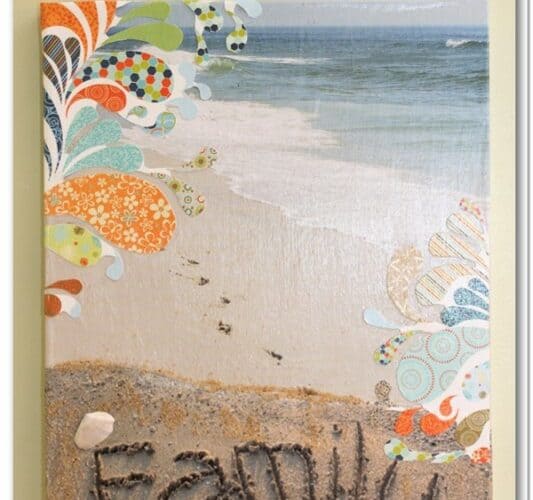 Summer Art a DIY Wall Art with Canvas