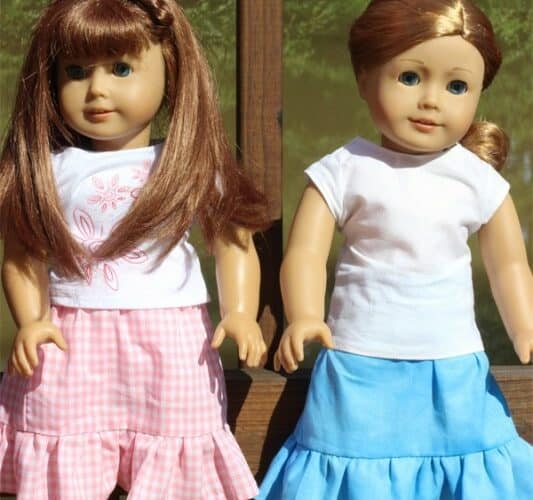 Doll Skirts to the Max {American Girl Doll Clothes Pattern}