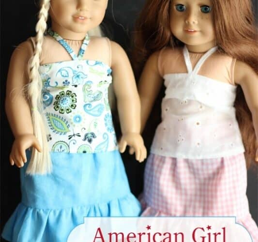 American Girl Bandeau Top {American Girl Doll Clothes Pattern}