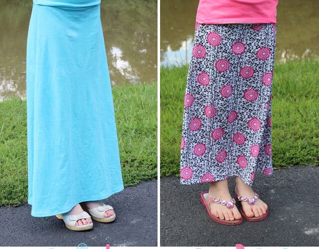 Skirts to the Max {Maxi Skirt Pattern for Girls}