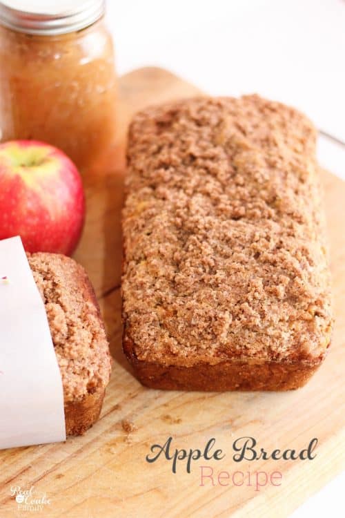 We sure love our apple recipes! This is a quick, healthy and delicious recipe to make apple bread. So Yummy!