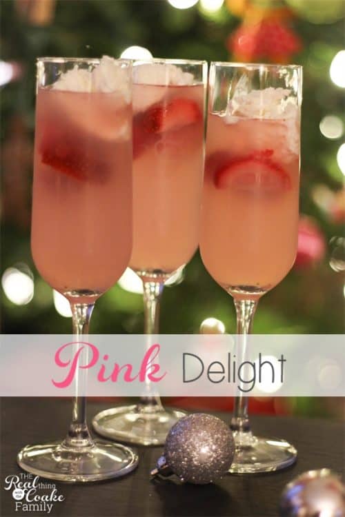 Pink Delight ~ Drink Recipes. Perfectly delicious non-alcoholic drink for a family celebration such as New Year