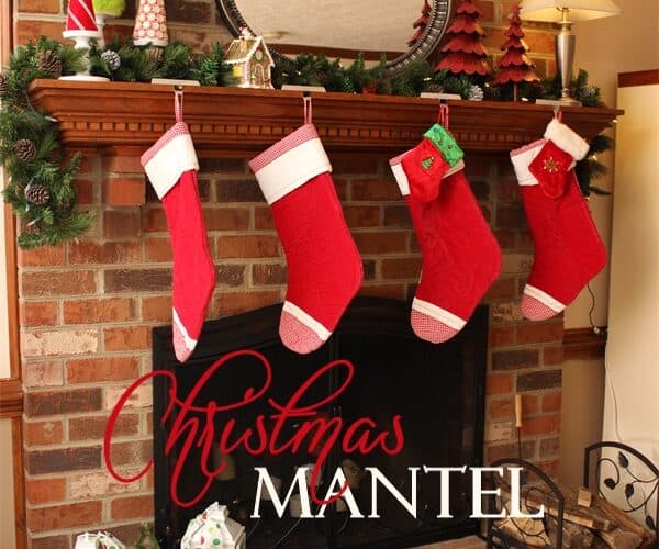 Christmas Decorating Ideas ~ Our Living Room Mantel
