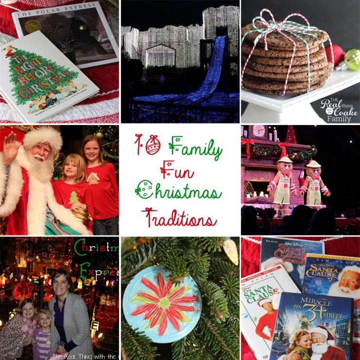 10 family fun Christmas Traditions. Great ideas that are fun for the whole family during the Christmas season. #ChristmasTraditions #FamilyFun