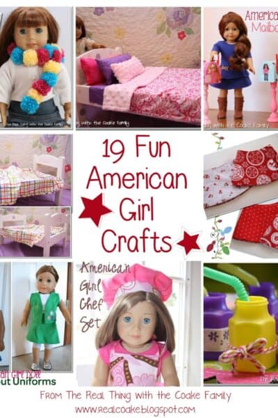 I love all 19 of these Fun American Girl Crafts! There are crafts, sewing, and party ideas. Cuteness!