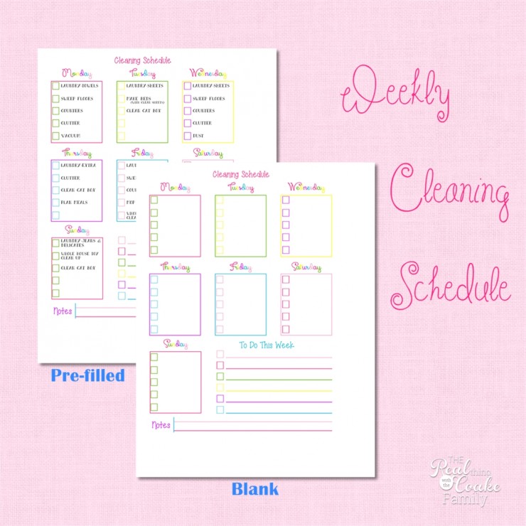 Organization tips - talking about creating a simple plan for completing the cleaning around the house. #Organization #Cleaning