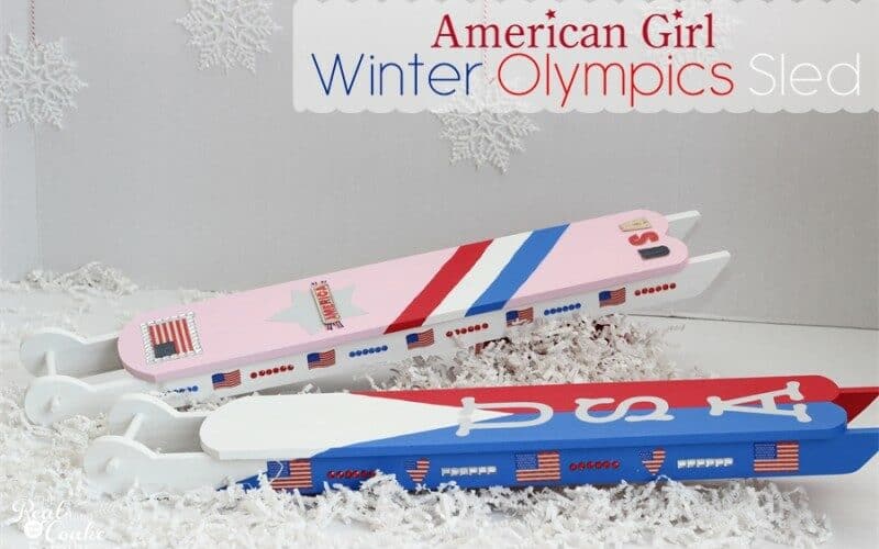 Winter Olympics Crafts ~Make an American Girl Doll Sled