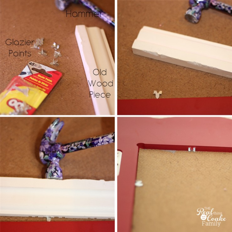 DIY Tutorial showing how to use chalkboard paint to make a beautiful framed chalkboard #Chalkboard #Paint #DIY #Crafts #