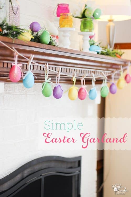 Easter Crafts ~ Make a Egg Garland in 5 minutes