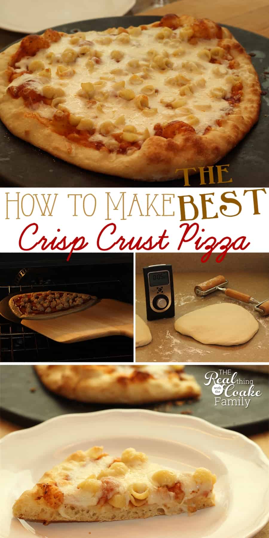 How to make pizza ~ The best way to make pizza at home so you get a delicious crisp crust. Yum...can't wait for dinner! #Recipe #Pizza #HowtoMakePizza #RealCoake