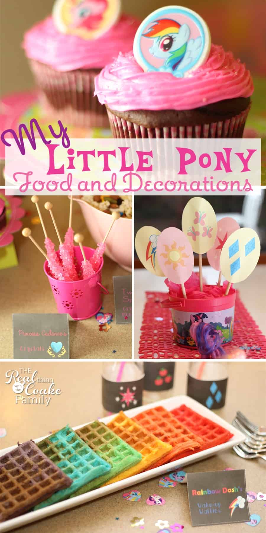 My Little Pony Birthday party ~ Great ideas for food and decorating for a My Little Pony Party! 