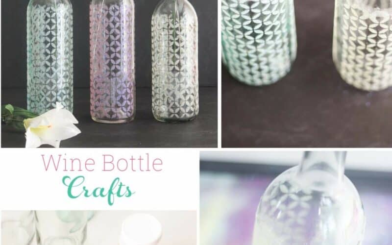 Wine Bottle Crafts ~ Make Spring Vases ♥
