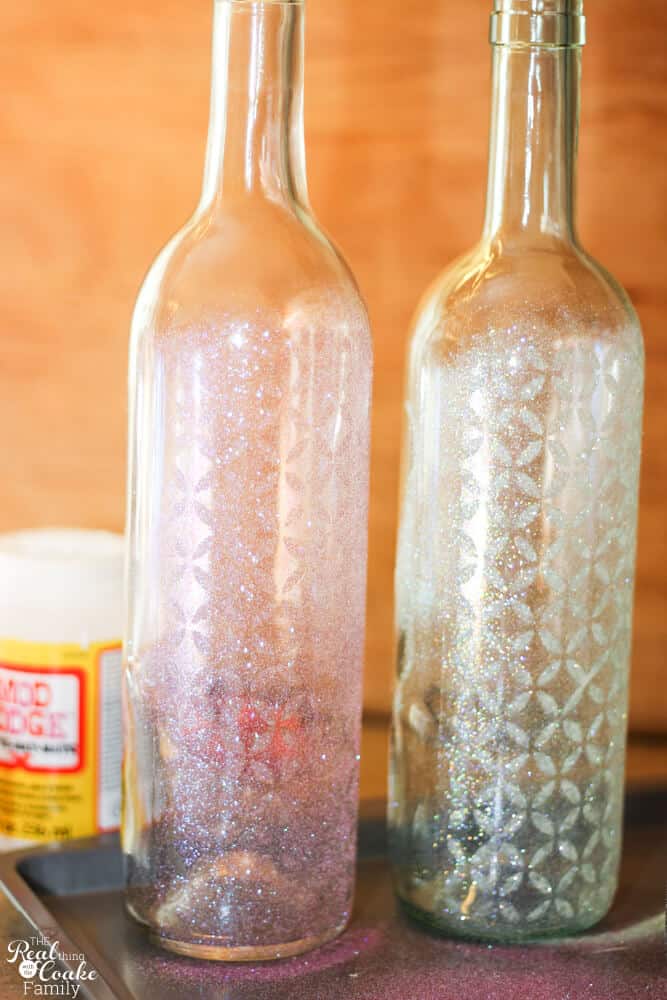 Wine Bottle Crafts ~ Make Spring Vases ♥