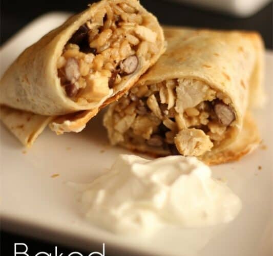 Baked Chimichanga ~ It’s What’s for Dinner {Recipe}