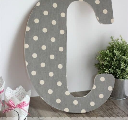 DIY Wall Art ~ Make Pretty Monogram Letters