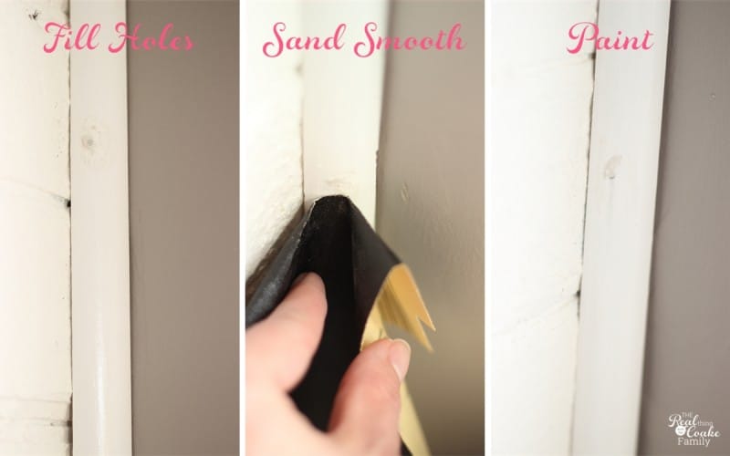How to remove chair rail (part 2) with an update on a living room makeover. #DIY #HomeImprovement #RealCoake