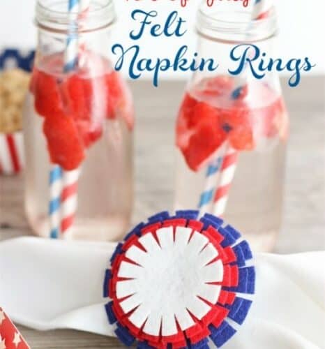 Craft Ideas ~ Easy to Make 4th of July Felt Napkin Rings