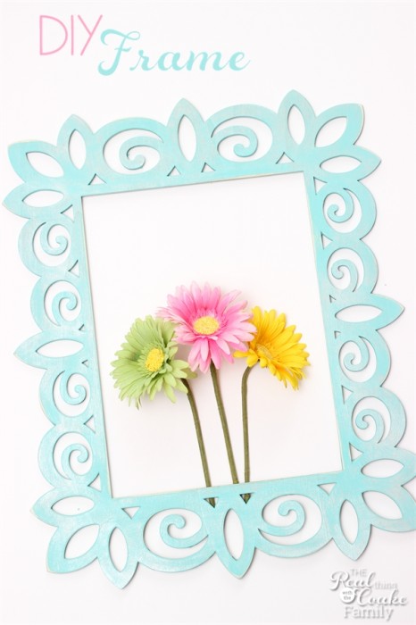 Super simple to make a statement in your room with this DIY wall art. Such a pretty frame and looks easy to do! #DIY #WallArt #Crafts #RealCoake