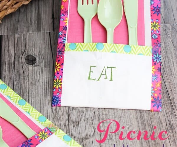 Easy and Cute Picnic Utensil Holders