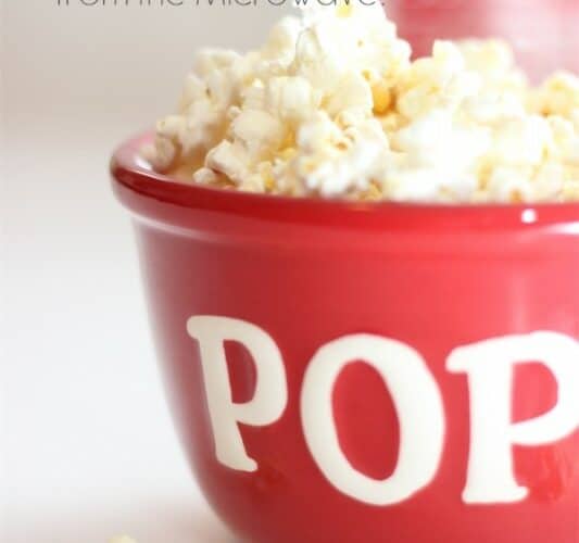 All Natural Homemade Popcorn…in the Microwave