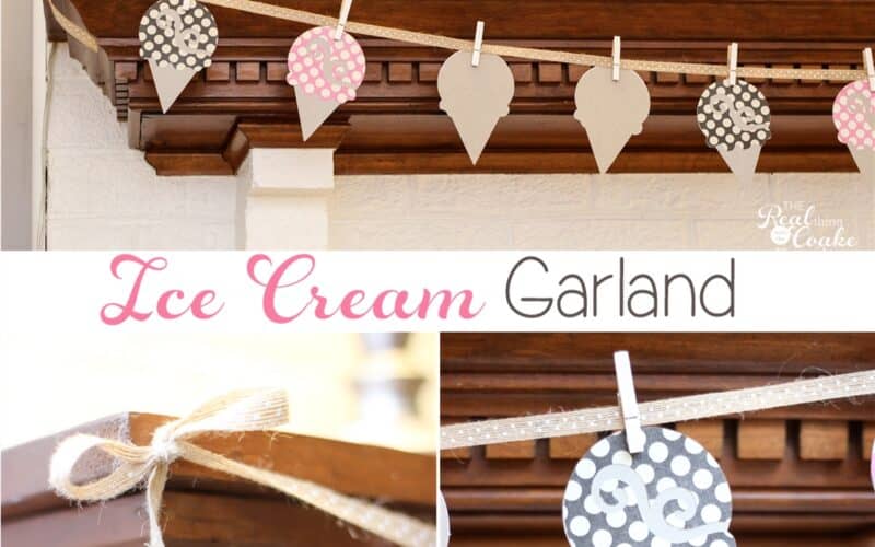DIY Home Decor ~ Make an Ice Cream Garland