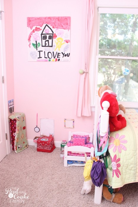 Girls bedroom ideas ~ Moving girls from sharing a room to their own rooms...a work in progress. #Girls #Bedroom #Decorating #RealCoake