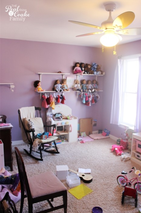 Girls bedroom ideas ~ Moving girls from sharing a room to their own rooms...a work in progress. #Girls #Bedroom #Decorating #RealCoake